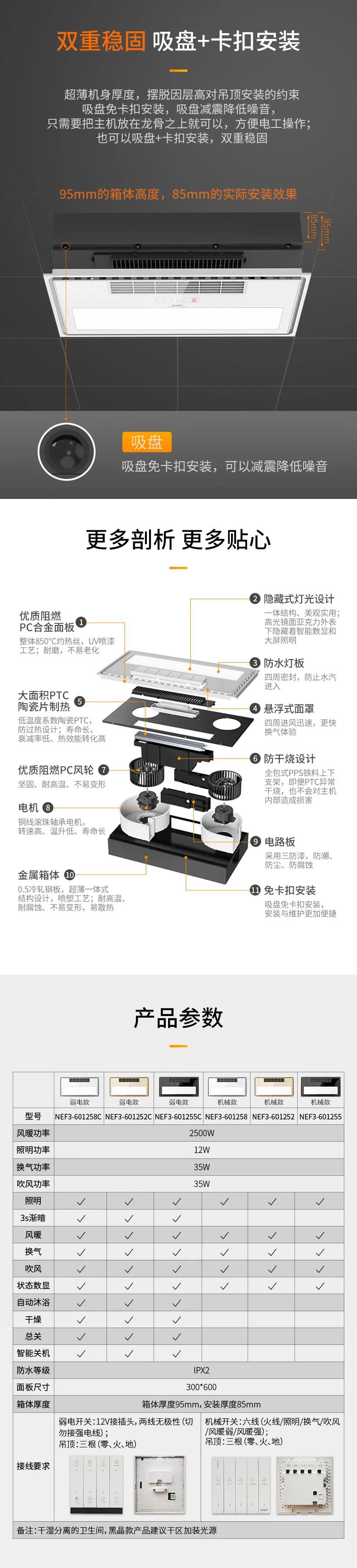 米兰·(milan)官方网站体育镜面浴霸新品上市：全镜屏，实力派