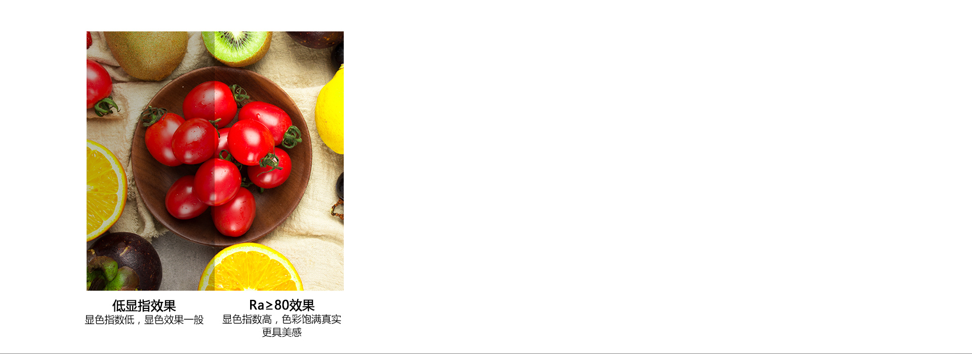 Ra≥80真实显色，照出事物本真色彩 ...