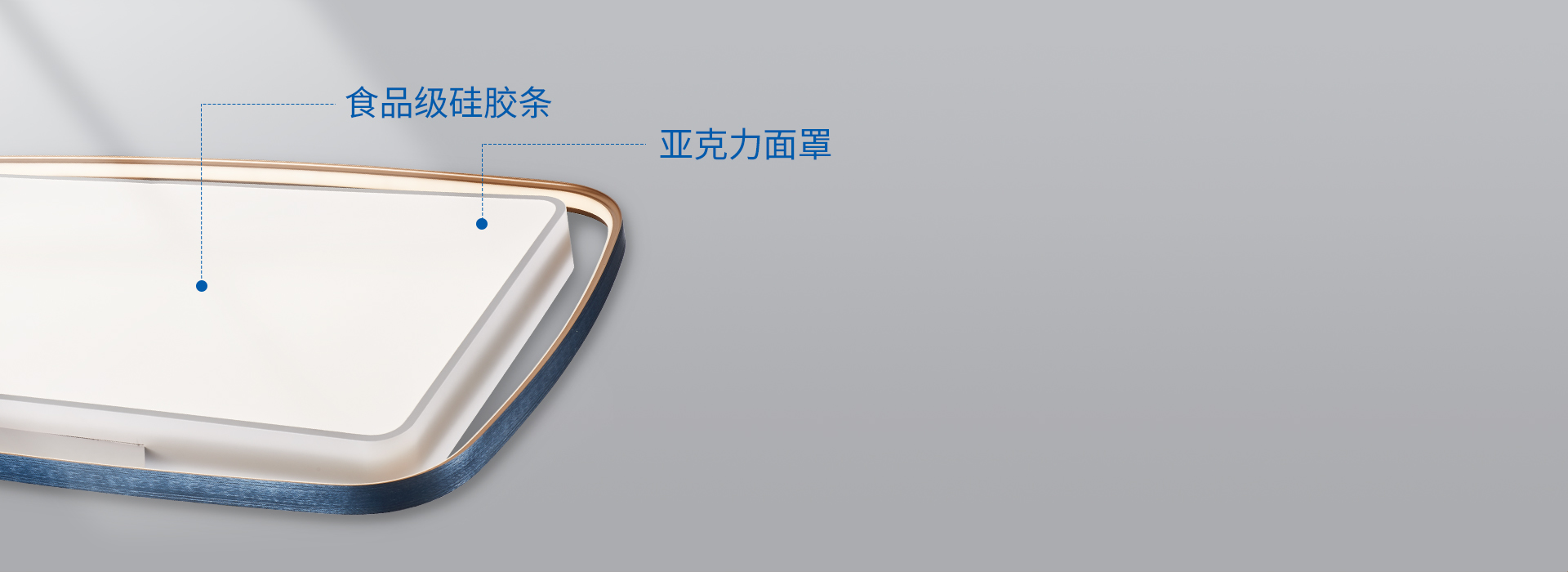 光学面罩，透出柔和好光线 亚克力材质的...